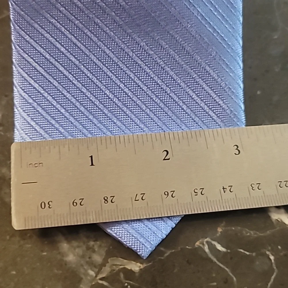 The Men's Store at Bloomingdale's Baby Blue Faint Striped Tie Exclusive 3.4" - Picture 6 of 7